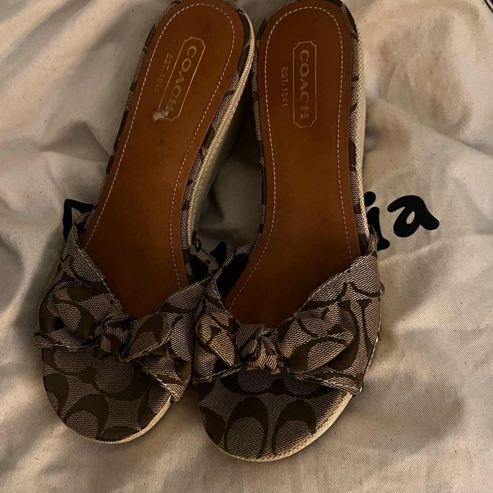 Coach Wedge Sandals - Picture 5 of 5